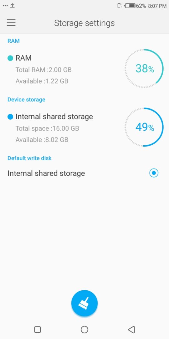 Tecno Camon CM Internal Storage