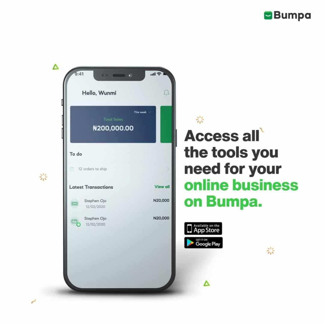 Manage your online business on Bumpa